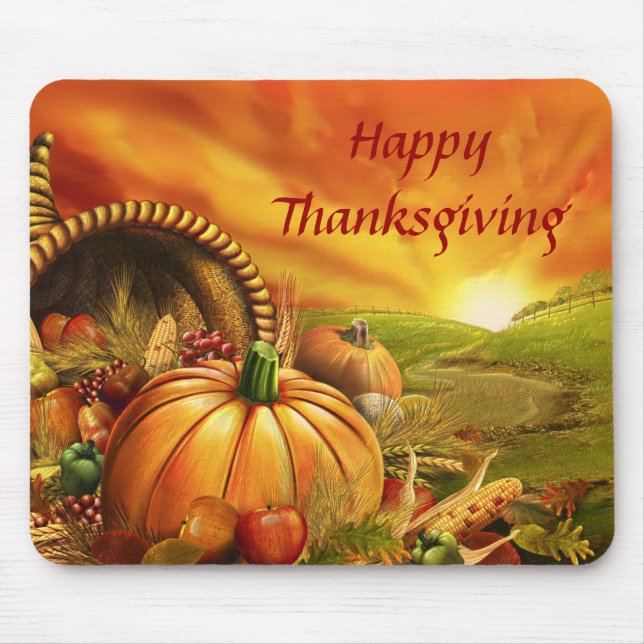 Tapis De Souris Bon thanksgiving 2 Mousepad (Devant)
