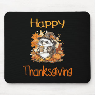 Tapis De Souris Bon thanksgiving d'action de grâces d'automne de H