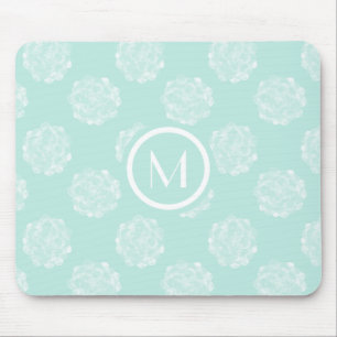 Tapis De Souris Bonheur   Patt succulent en pastel d'usine du
