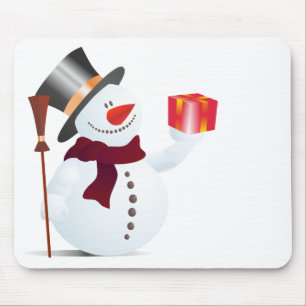 Tapis De Souris Bonhomme de neige pour Noël