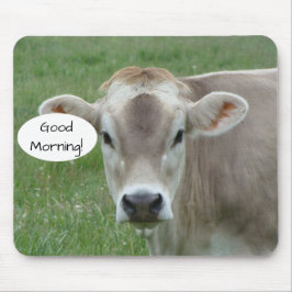 Tapis De Souris Bonjour de votre vache Jersey locale