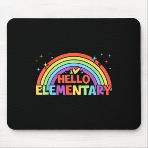 Tapis De Souris Bonjour Élémentaire Escadron D'Enseignants Arc-En-