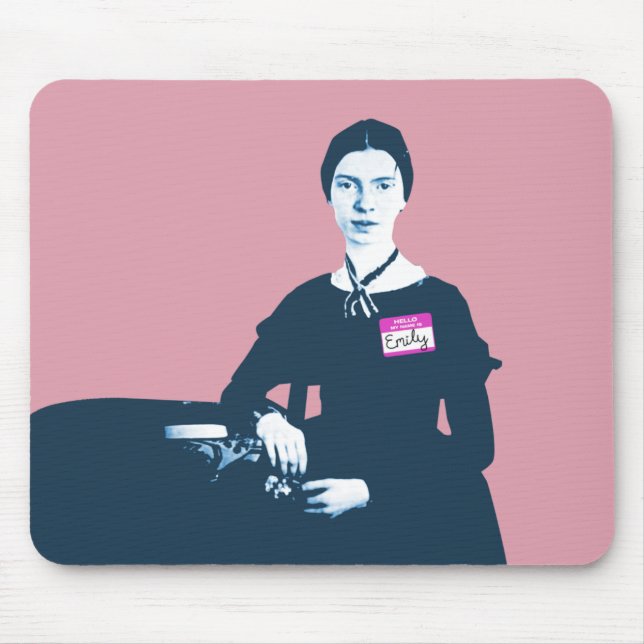 Tapis De Souris Bonjour mon nom est Emily Dickinson Mousepad (Devant)