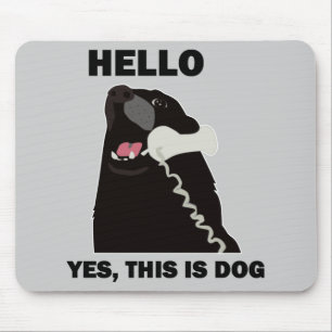 Tapis De Souris BONJOUR OUI C'EST téléphone de téléphone de CH