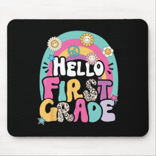 Tapis De Souris Bonjour Première Année Retour À L'École Enseignant