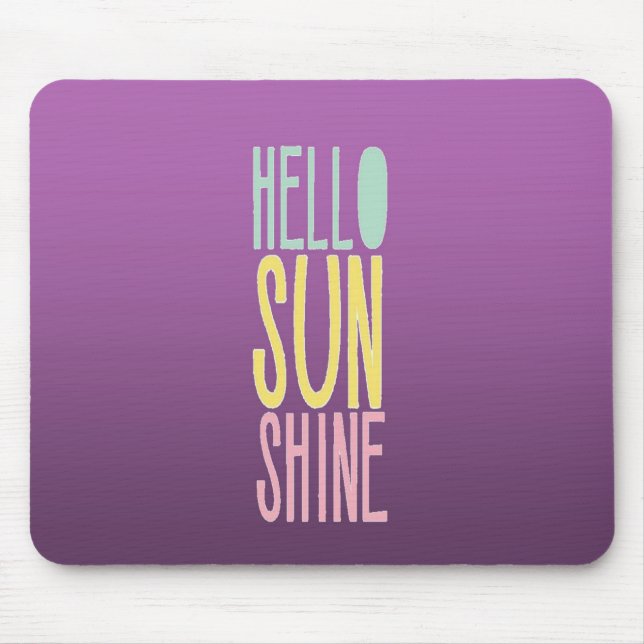Tapis De Souris Bonjour Sunshine (Devant)
