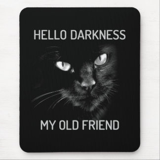 Tapis De Souris Bonjour Ténèbres Mon Vieux Ami Chat - V2 - Whisker