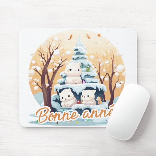 Tapis De Souris Bonne année aussi (Avec souris)