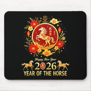 Tapis De Souris Bonne année chinoise 2026 année lunaire du cheval