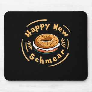 Tapis De Souris Bonne année drôle Bagel & Schmear Juif Br