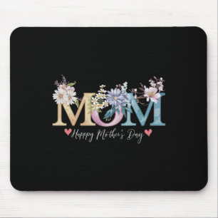 Tapis De Souris Bonne fête des mères avec maman florale