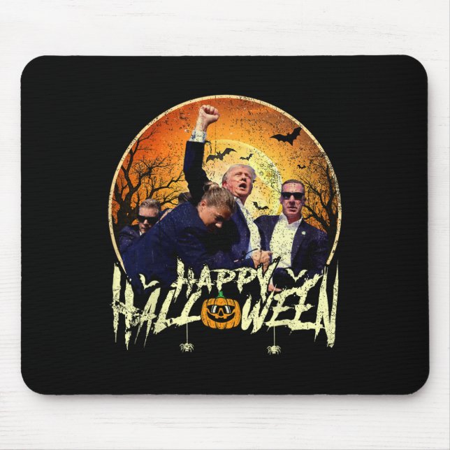 Tapis De Souris Bonne Halloween Trump 2024 Trumpvance 2024 (Devant)