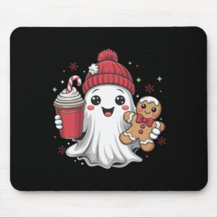 Tapis De Souris Bonnet Fantôme Rétro Noël Fêtes Xmas Café G