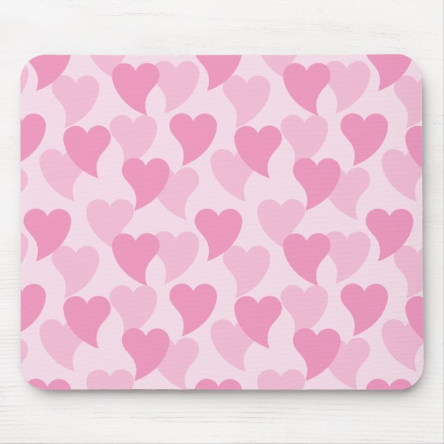 Tapis De Souris Bons Coeurs Motif sans couture (Devant)
