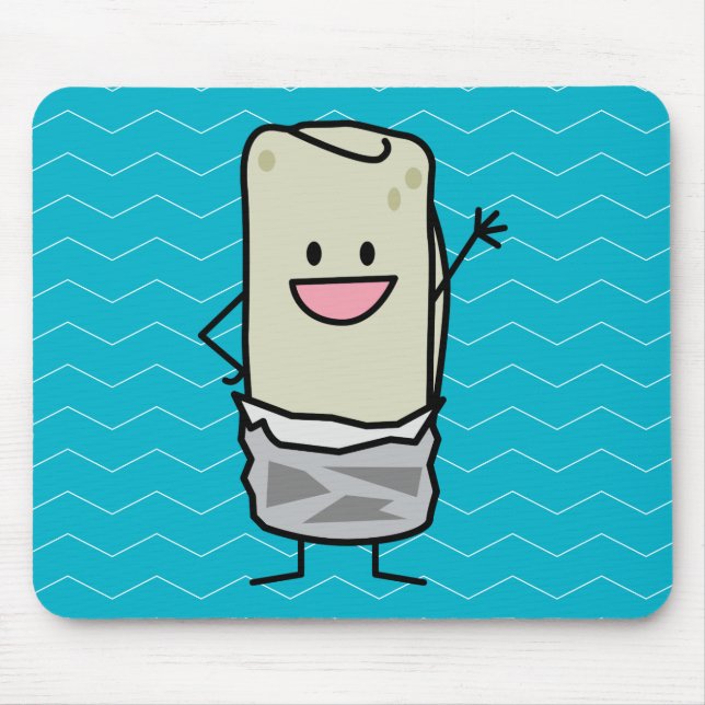 Tapis De Souris Bonsoir à l'humeur de Burrito (Devant)