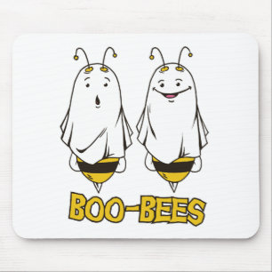 Tapis De Souris Boo Bees Halloween - Fantômes Drôles d'Abeilles d'