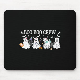 Tapis De Souris Boo Boo Crew Nurw Ghost Funny Halloween