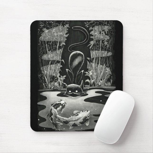 Tapis De Souris Boo Kitty Alle Pêche Souris Pad (Avec souris)