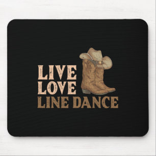 Tapis De Souris Boots Line Danser Pays Casquette Live Love Li