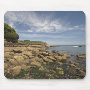 Tapis De Souris Bord de la mer rocheux avec le déplacement de