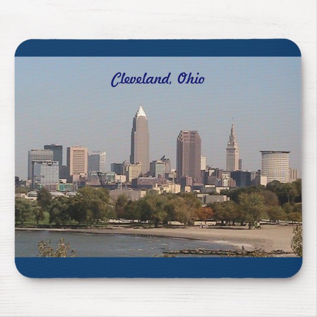 Tapis De Souris Bord du lac Mousepad de Cleveland OH (Devant)