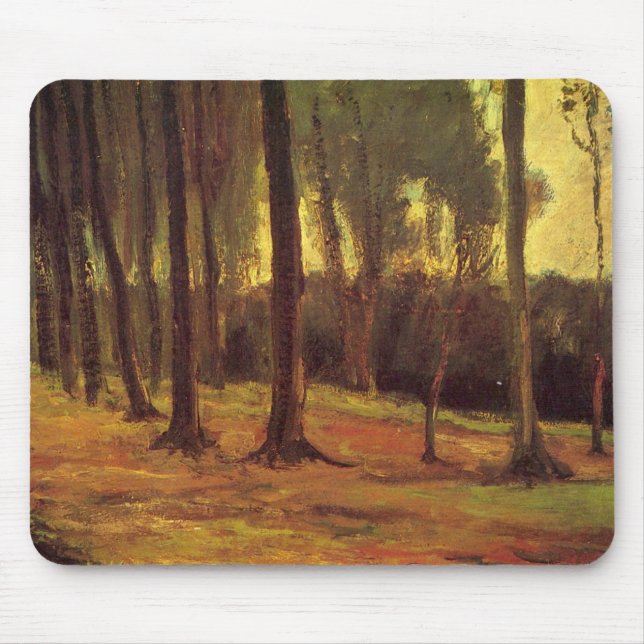 Tapis De Souris Bord d'un bois par Vincent van Gogh (Devant)