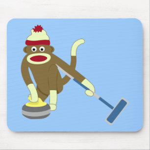 Tapis De Souris Bordage olympique de singe de chaussette