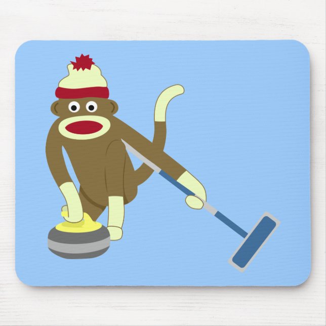 Tapis De Souris Bordage olympique de singe de chaussette (Devant)