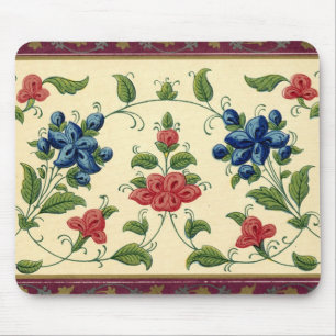 Tapis De Souris Bordure vintage de papier peint - Mousepad
