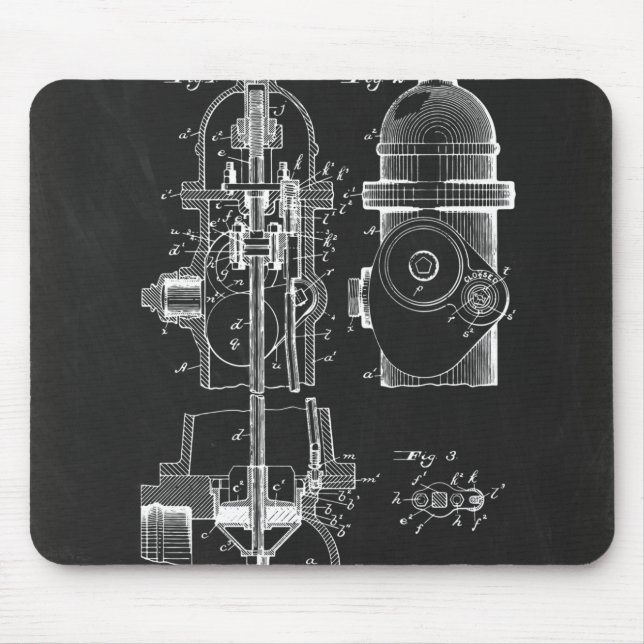 Tapis De Souris Borne fontaine, brevet (Devant)