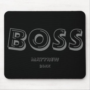 Tapis De Souris Boss Typographie moderne Pad souris