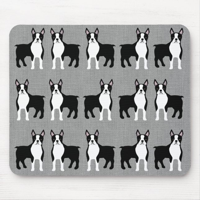 Tapis De Souris Boston Terrier Mousepad (Devant)