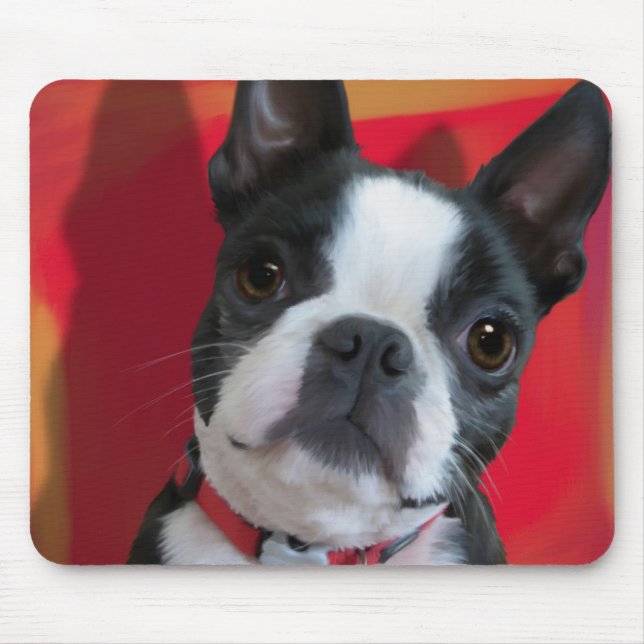Tapis De Souris Boston Terrier Mousepad (Devant)