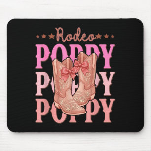 Tapis De Souris Bottes rose coquette de rodéo cowgirl anniversaire