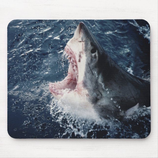 Tapis De Souris Bouche de requin élevée ouverte (Devant)