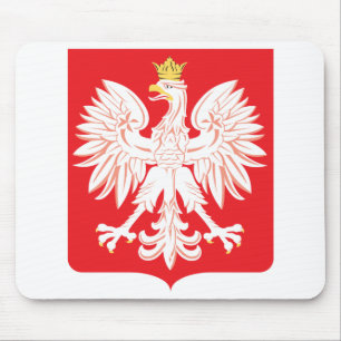 Tapis De Souris Bouclier rouge de l'aigle polonais