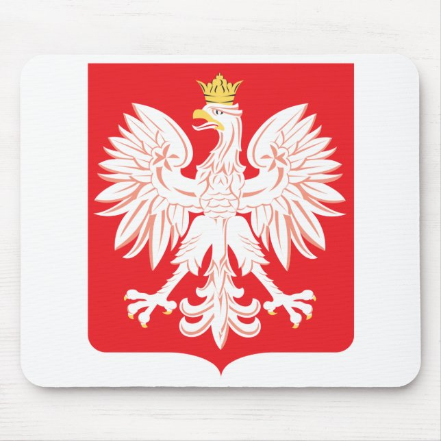 Tapis De Souris Bouclier rouge de l'aigle polonais (Devant)