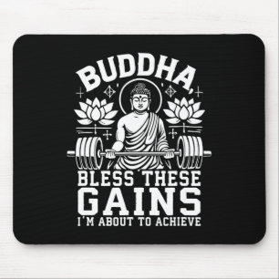 Tapis De Souris Bouddha bénisse ces gains que je suis sur le point