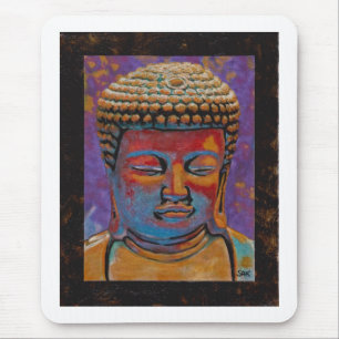 Tapis De Souris Bouddha Peint, Cadre