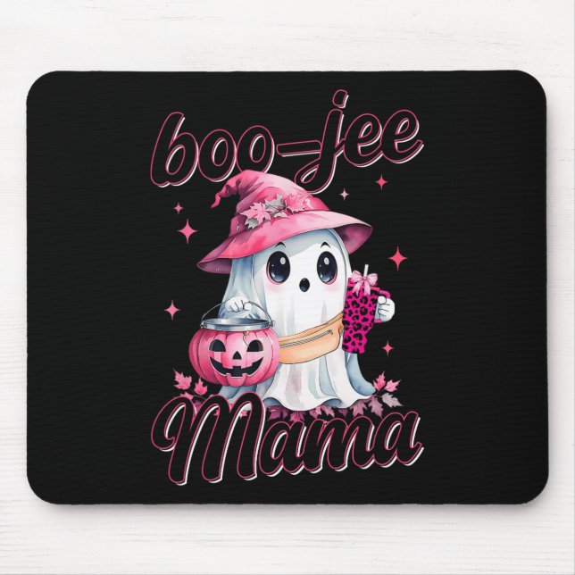 Tapis De Souris Boujee Boo Jee Éffrayant Citrouille d'Halloween ro (Devant)