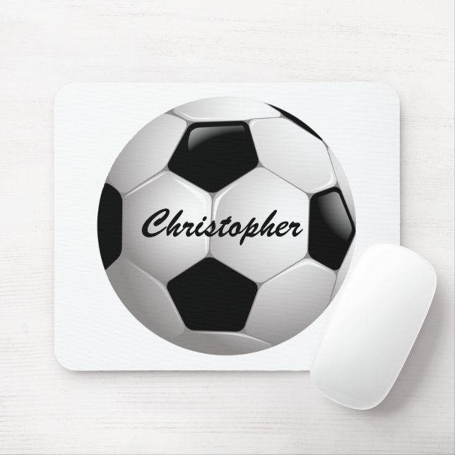 Tapis De Souris Boule de football personnalisable (Avec souris)