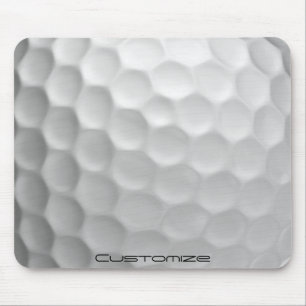 Tapis De Souris Boule de golf avec texte personnalisé