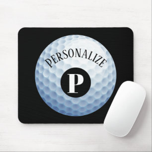 Tapis De Souris Boule de golf personnalisée Nom de l'appelant Mon