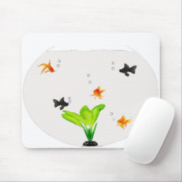 Tapis De Souris Boule de poisson d'or Mousepad