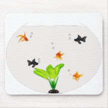 Boule de poisson d'or Mousepad