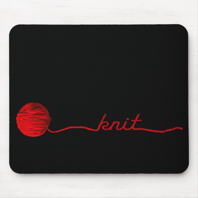 Tapis De Souris boule rouge de fil (Devant)
