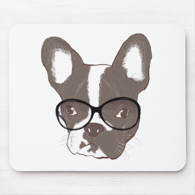 Tapis De Souris Bouledogue français élégant (Devant)