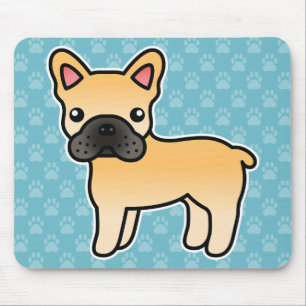 Tapis De Souris Bouledogue français fauve de dessin animé
