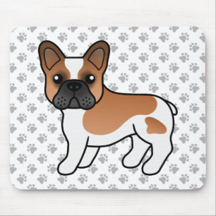 Tapis De Souris Bouledogue Français Pied Rouge Mignon Chien de Des