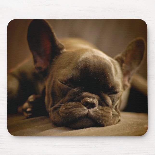 Tapis De Souris Bouledogue français somnolent (Devant)